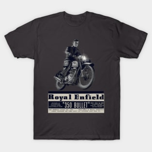 Vintage Royal Enfield 350 Bullet Motorcycle T-Shirt